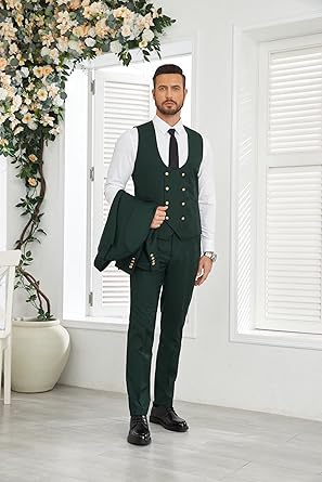 3 Piece Men's Suits Slim Fit Suits for Men Wedding Prom Tuxedo Suits Formal Business