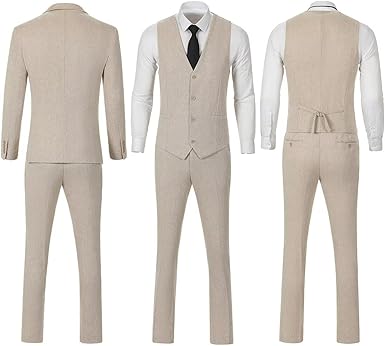 Retro Tweed Brown Men Suit 3 Piece Herringbone Slim Fit Suits Wedding Tuxedos Set Prom Jacket Blazers Vest Pants for Mens