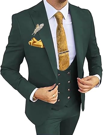 3 Piece Men's Suits Slim Fit Suits for Men Wedding Prom Tuxedo Suits Formal Business